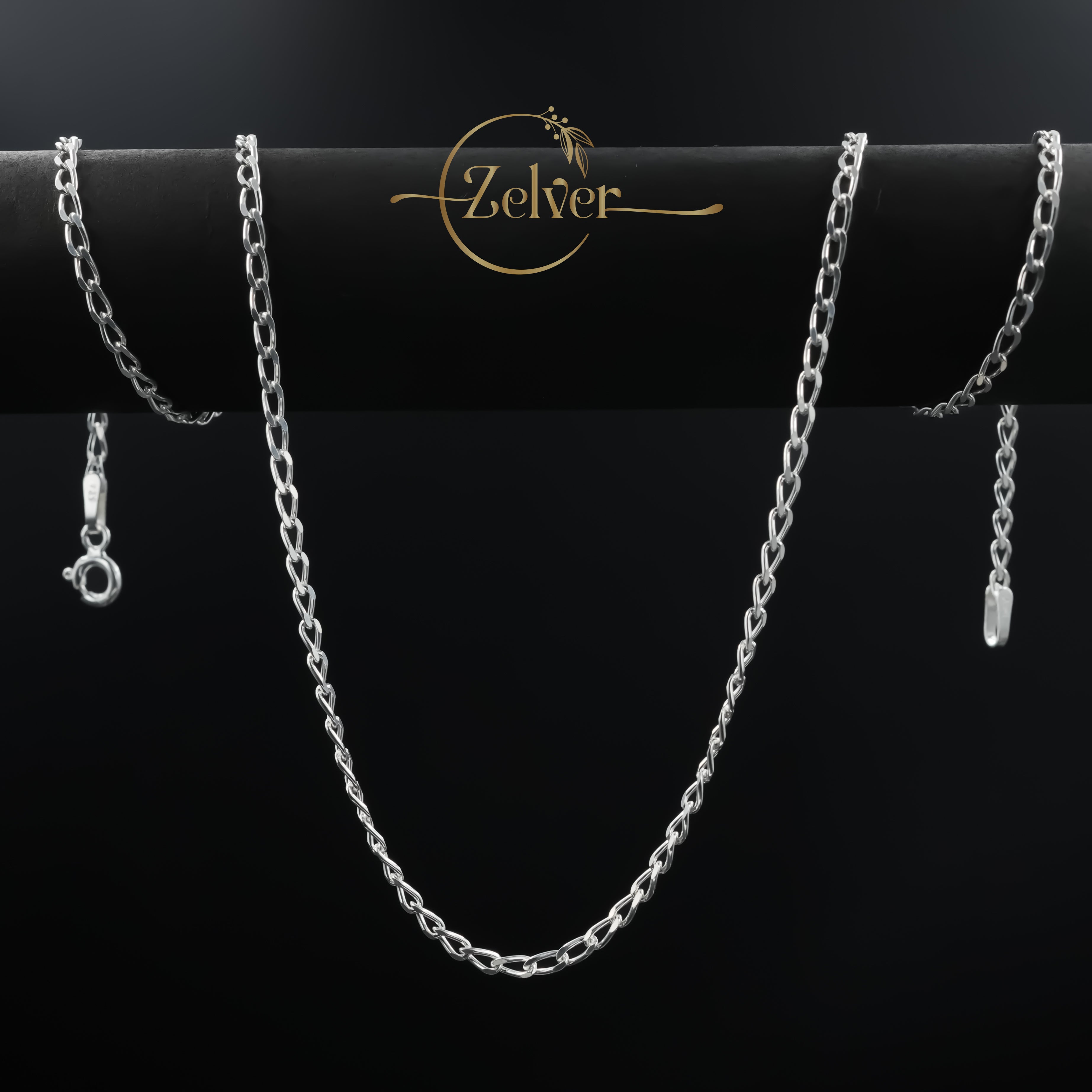 The Silver Helix: Twisted Link Chain | 925 Sterling Silver