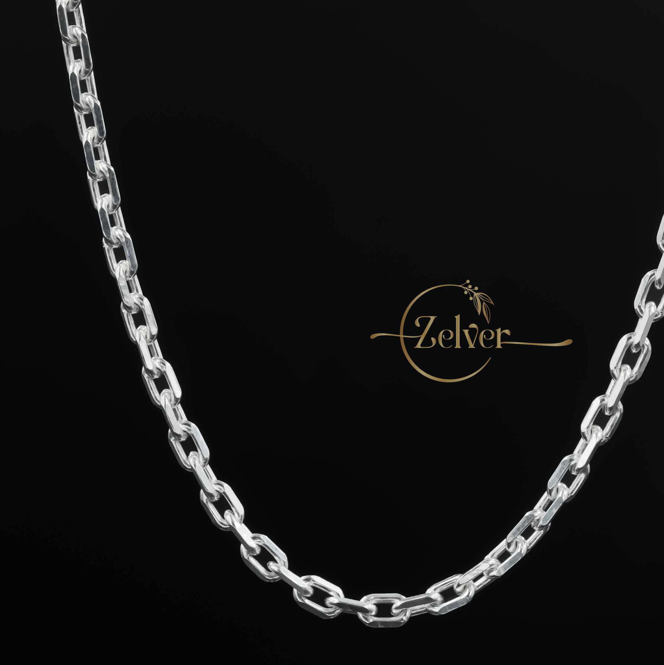 The Silver Horizon: Flat Link Cable Chain | 925 Sterling Silver