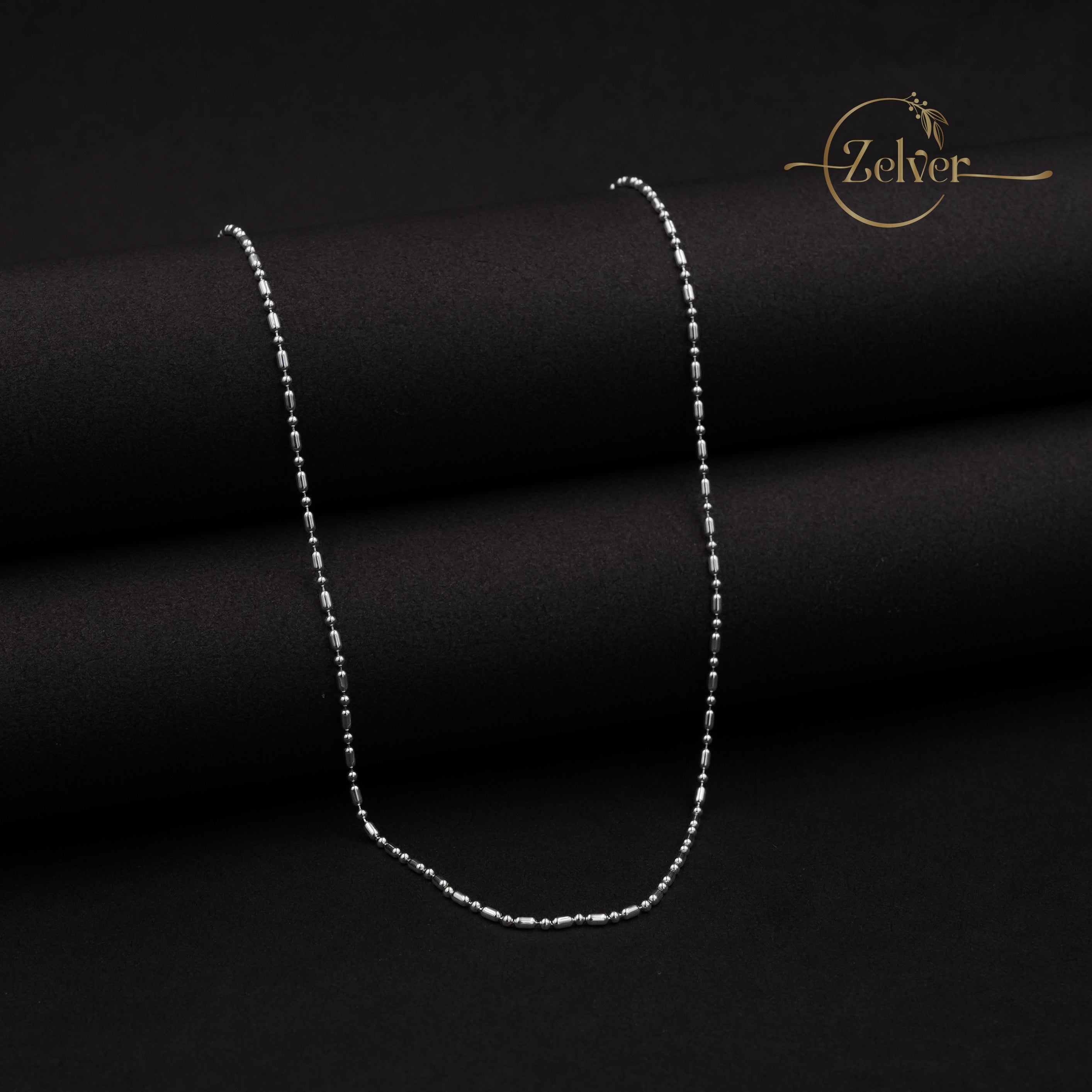 The Silver Capsule: Bar & Bead Chain | 925 Sterling Silver