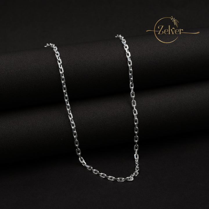 The Silver Horizon: Flat Link Cable Chain | 925 Sterling Silver