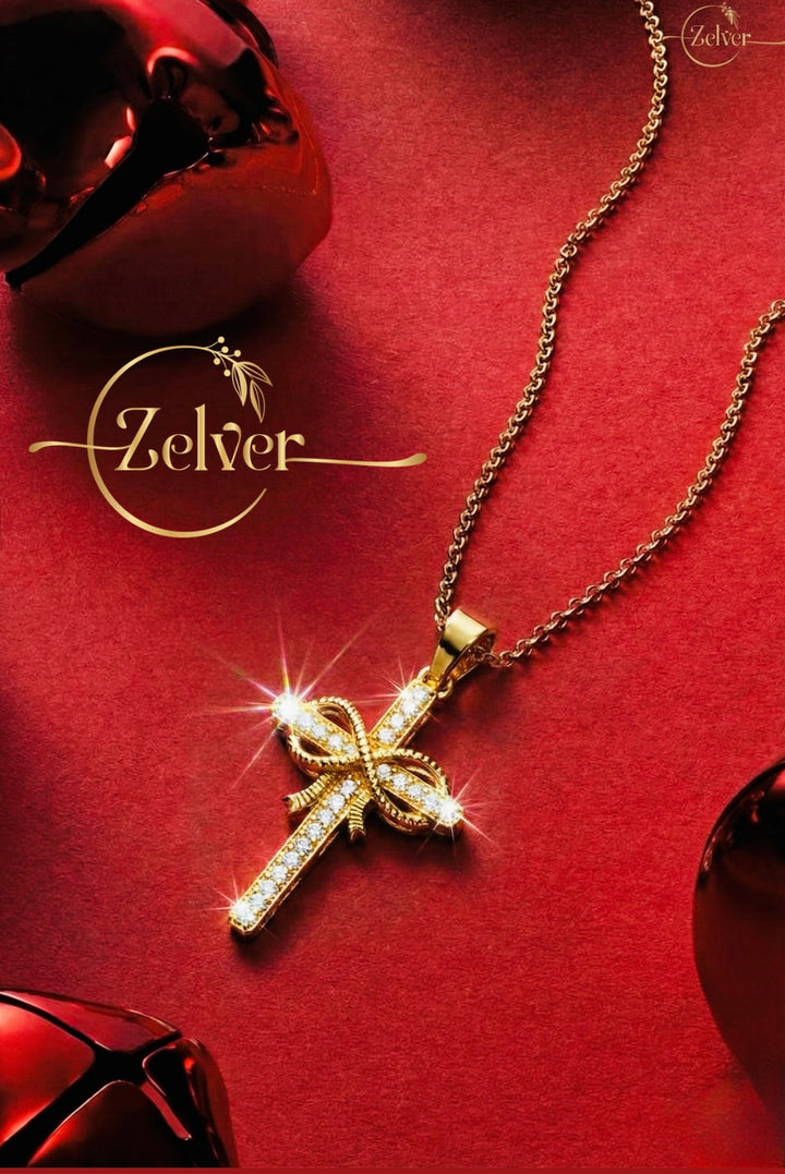 Gift of Faith Diamond-Finish Cross Pendant in 925 Sterling Silver