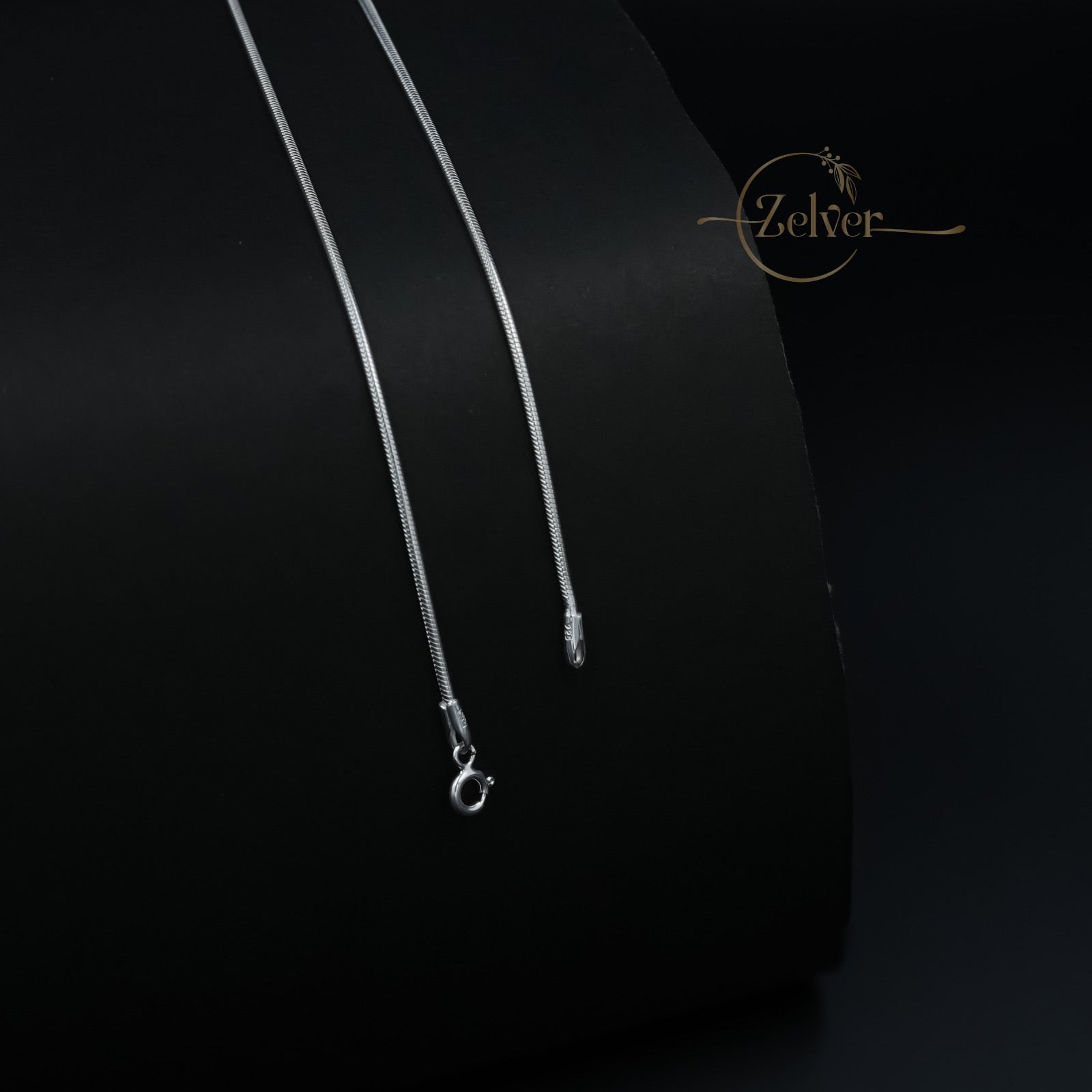 The Sleek Snake: 925 Sterling Silver Chain Anklet