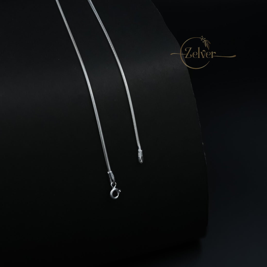 The Sleek Snake: 925 Sterling Silver Chain Anklet