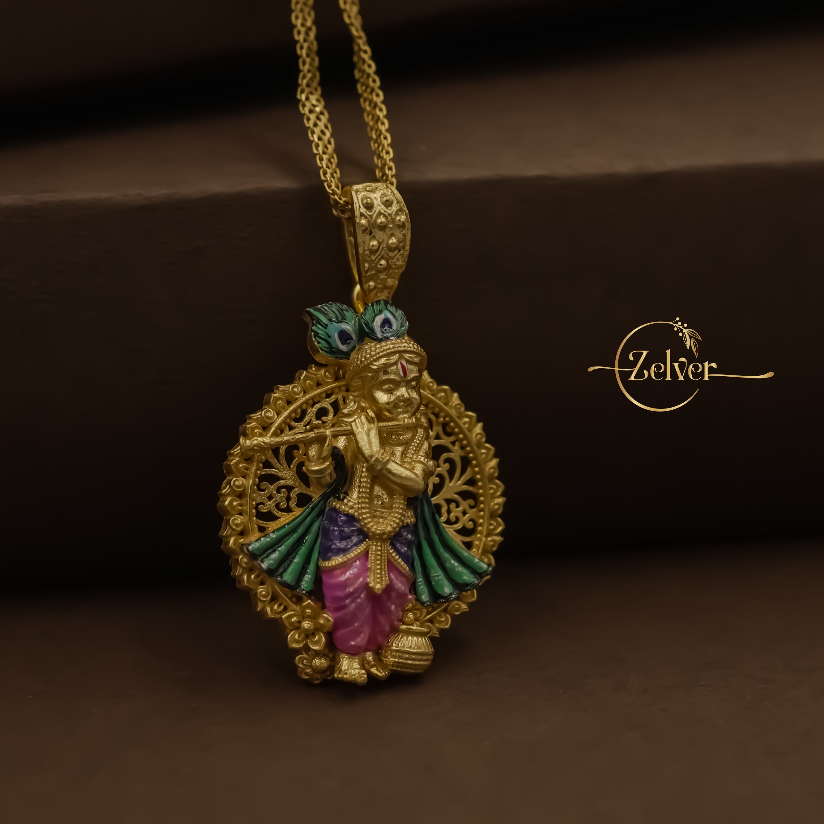 Krishna Mystique Pendant: Divine Trendsetter