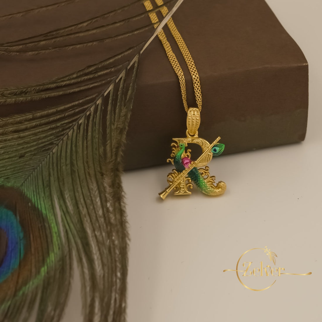 Divine Purity – Krishna ‘R’ Pendant