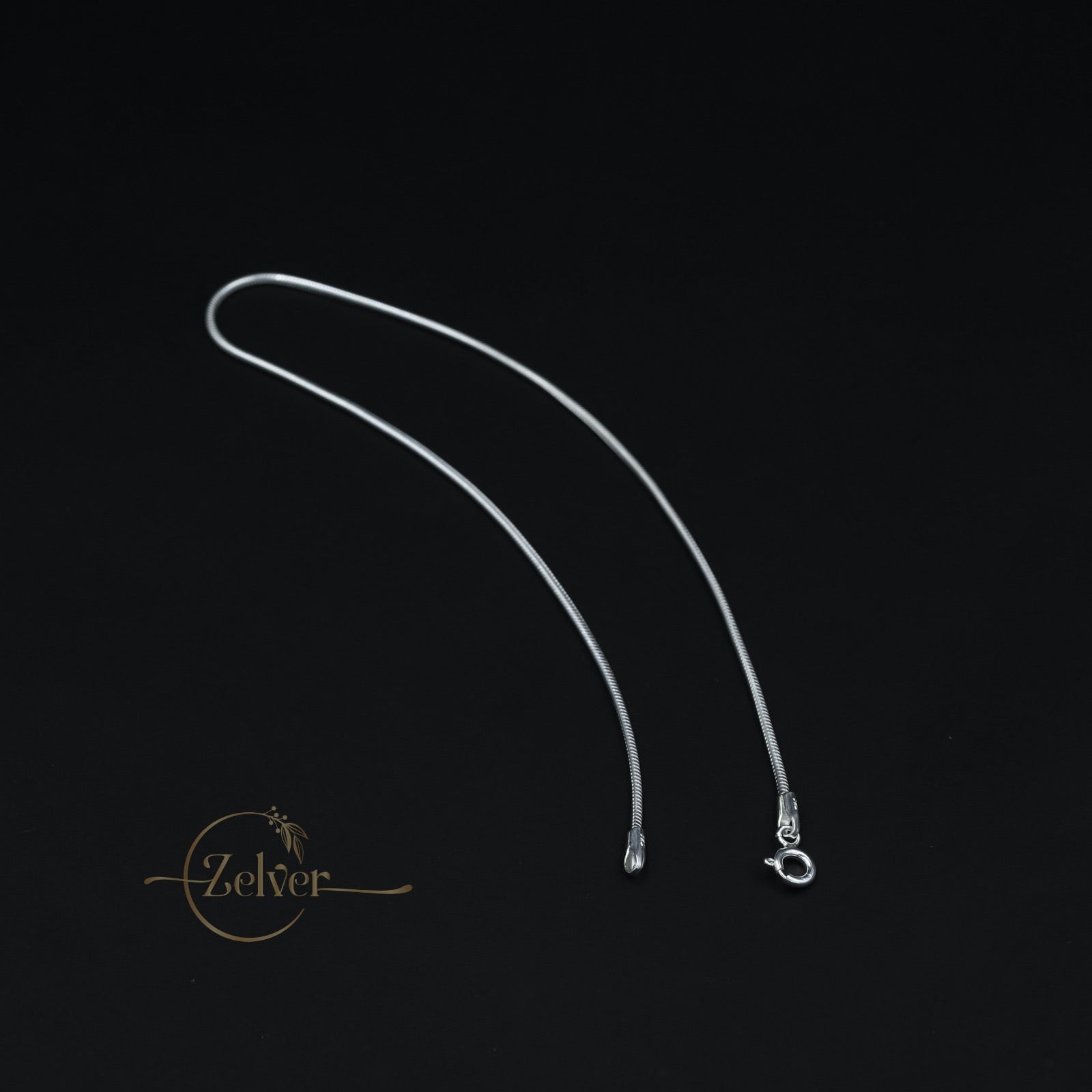 The Sleek Snake: 925 Sterling Silver Chain Anklet