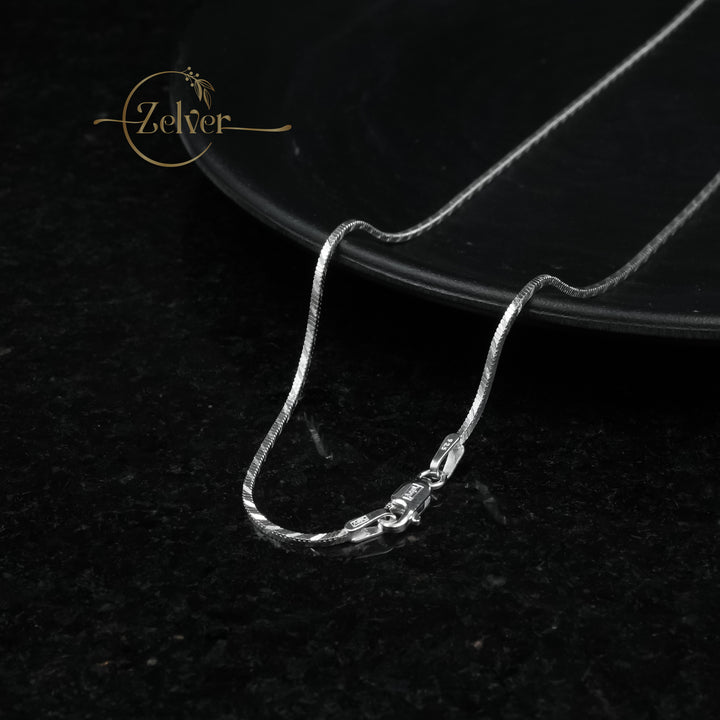 The Silver Prism: Square Snake Chain | 925 Sterling Silver