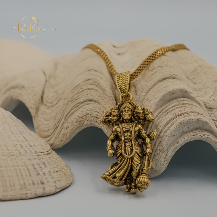 Panchamukhi Hanuman Pendant: Divine Strength Charm