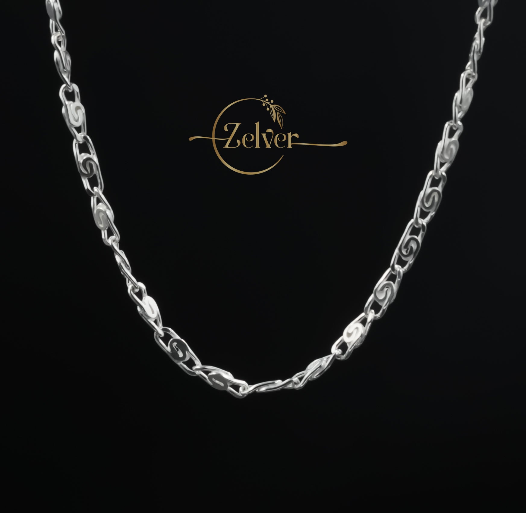 The Silver Scroll: Intricate S-Link Chain | 925 Sterling Silver