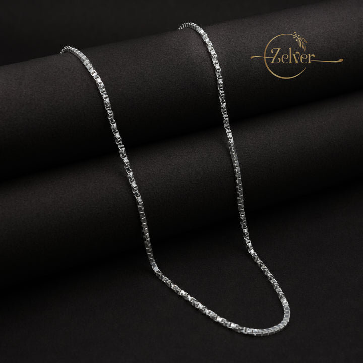 The Venetian Box: Classic Square Link Chain | 925 Sterling Silver