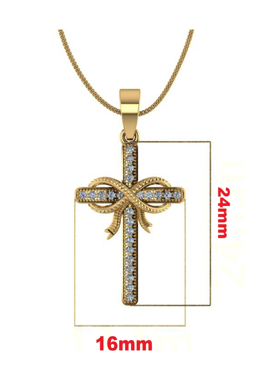 Gift of Faith Diamond-Finish Cross Pendant in 925 Sterling Silver
