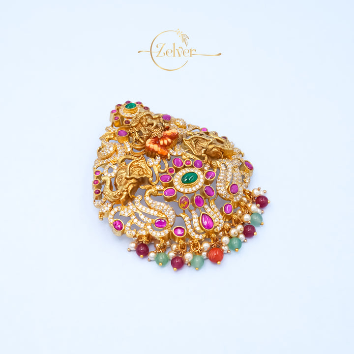 The Maha-Ganapati Grandeur: Heavy 28g Statement Pendant | Gold Plated Silver