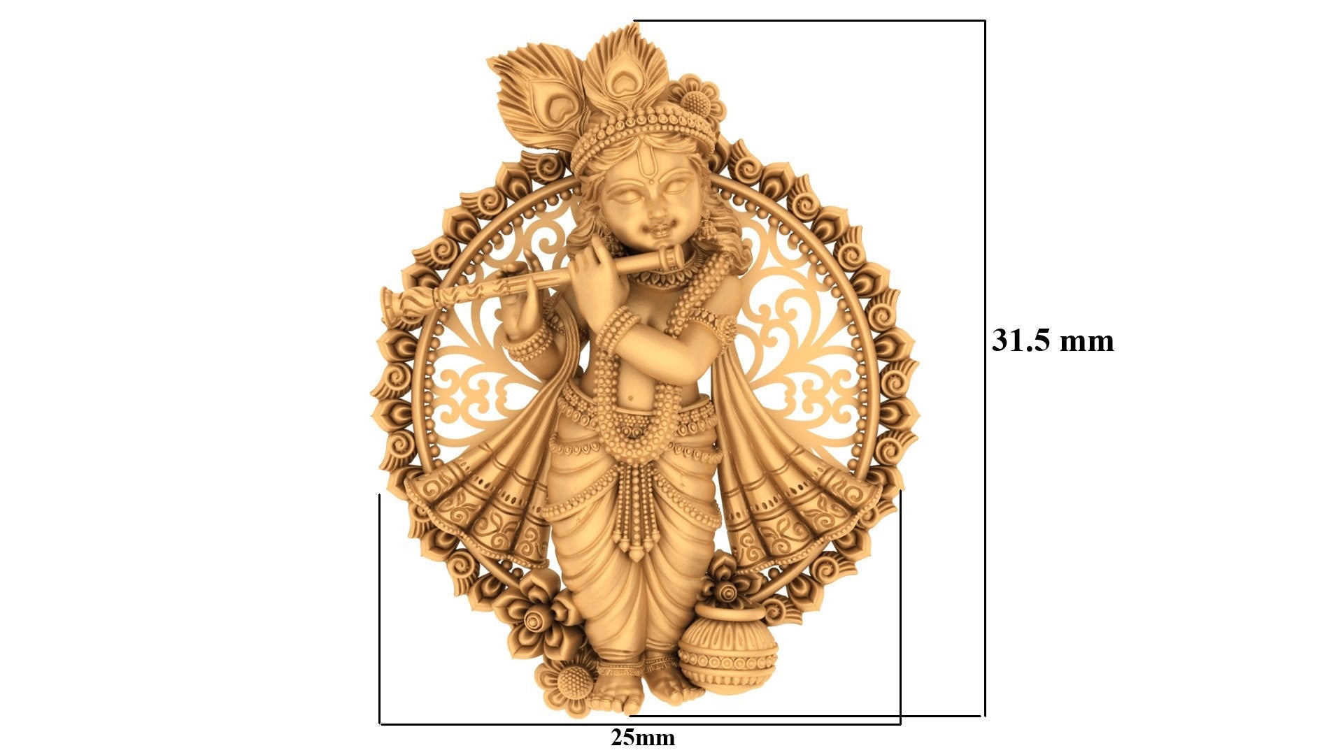 Krishna Mystique Pendant: Divine Trendsetter