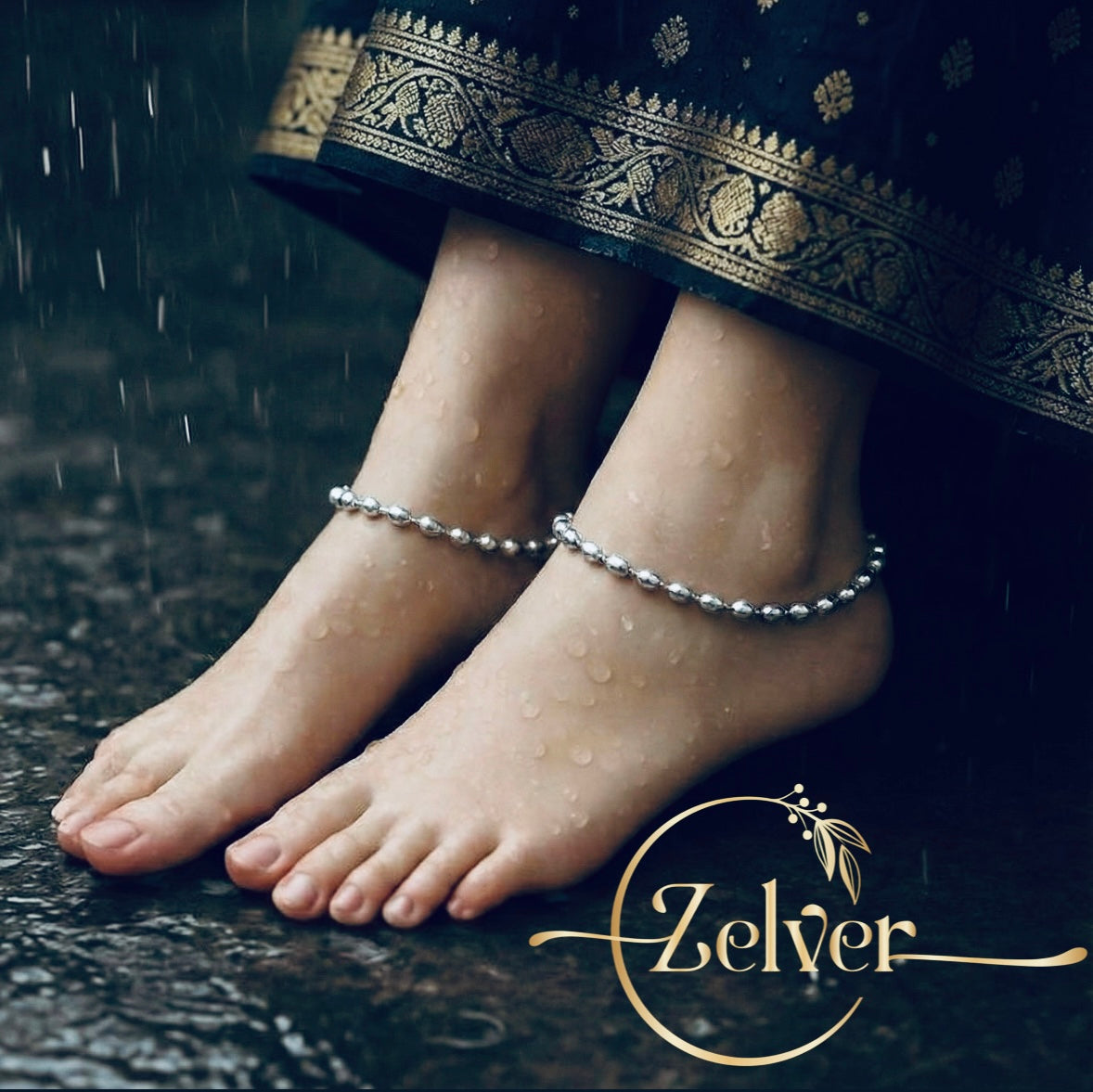 The 'Lustre' Sphere Payal | 925 Sterling Silver