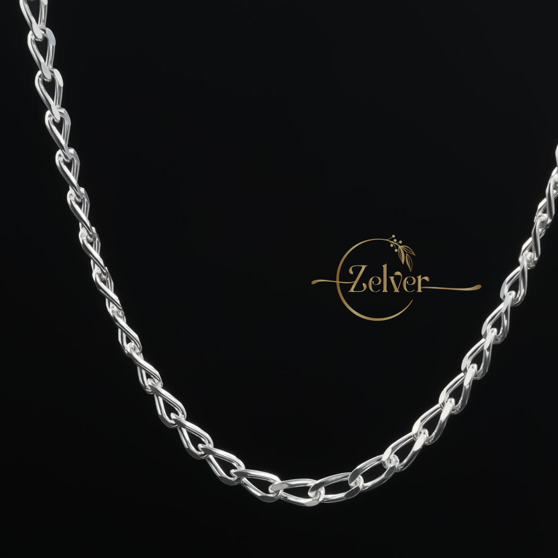 The Silver Helix: Twisted Link Chain | 925 Sterling Silver