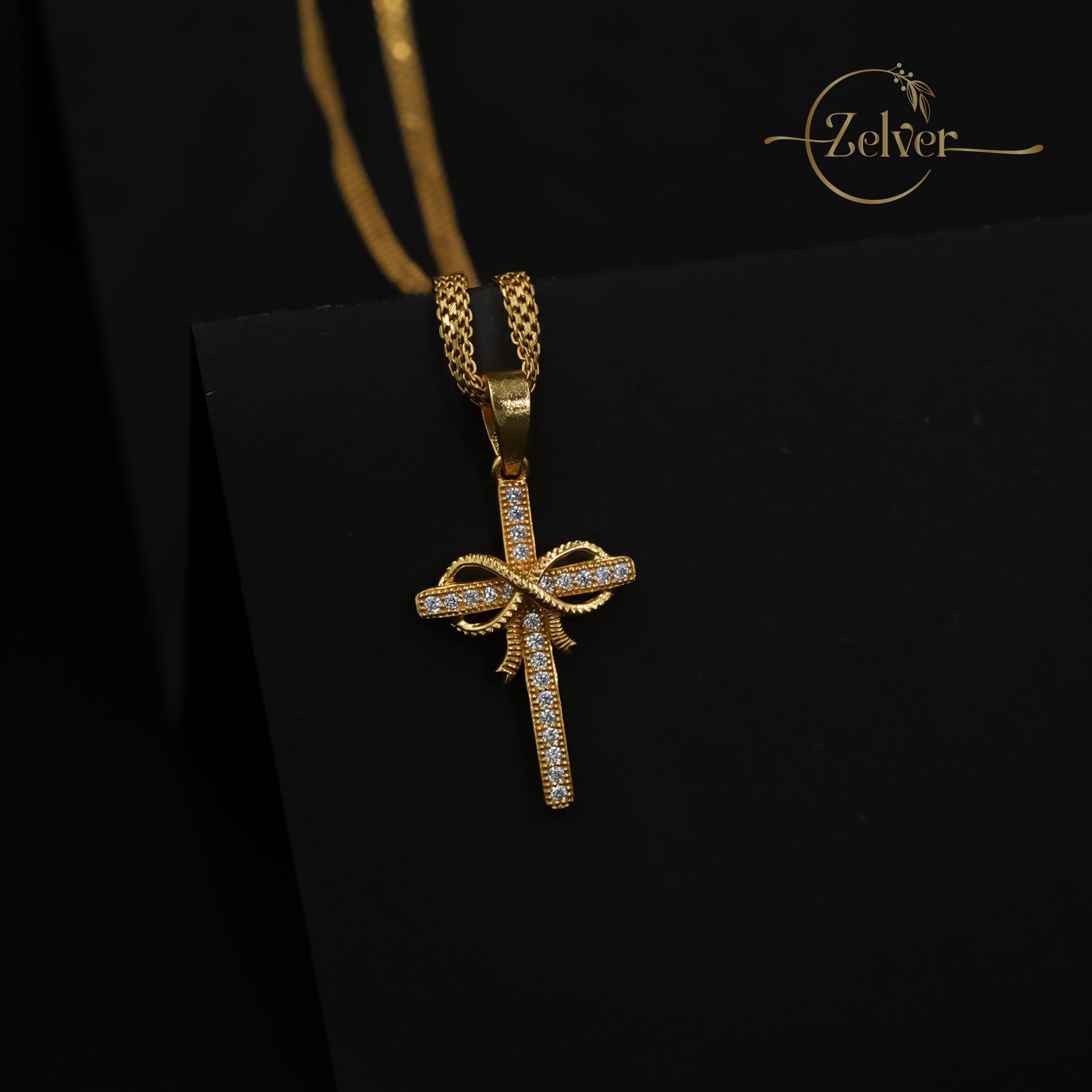 Gift of Faith Diamond-Finish Cross Pendant in 925 Sterling Silver