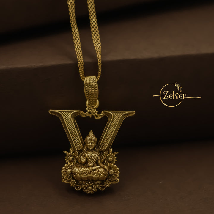 Divine Prosperity – Lakshmi ‘V’ Pendant