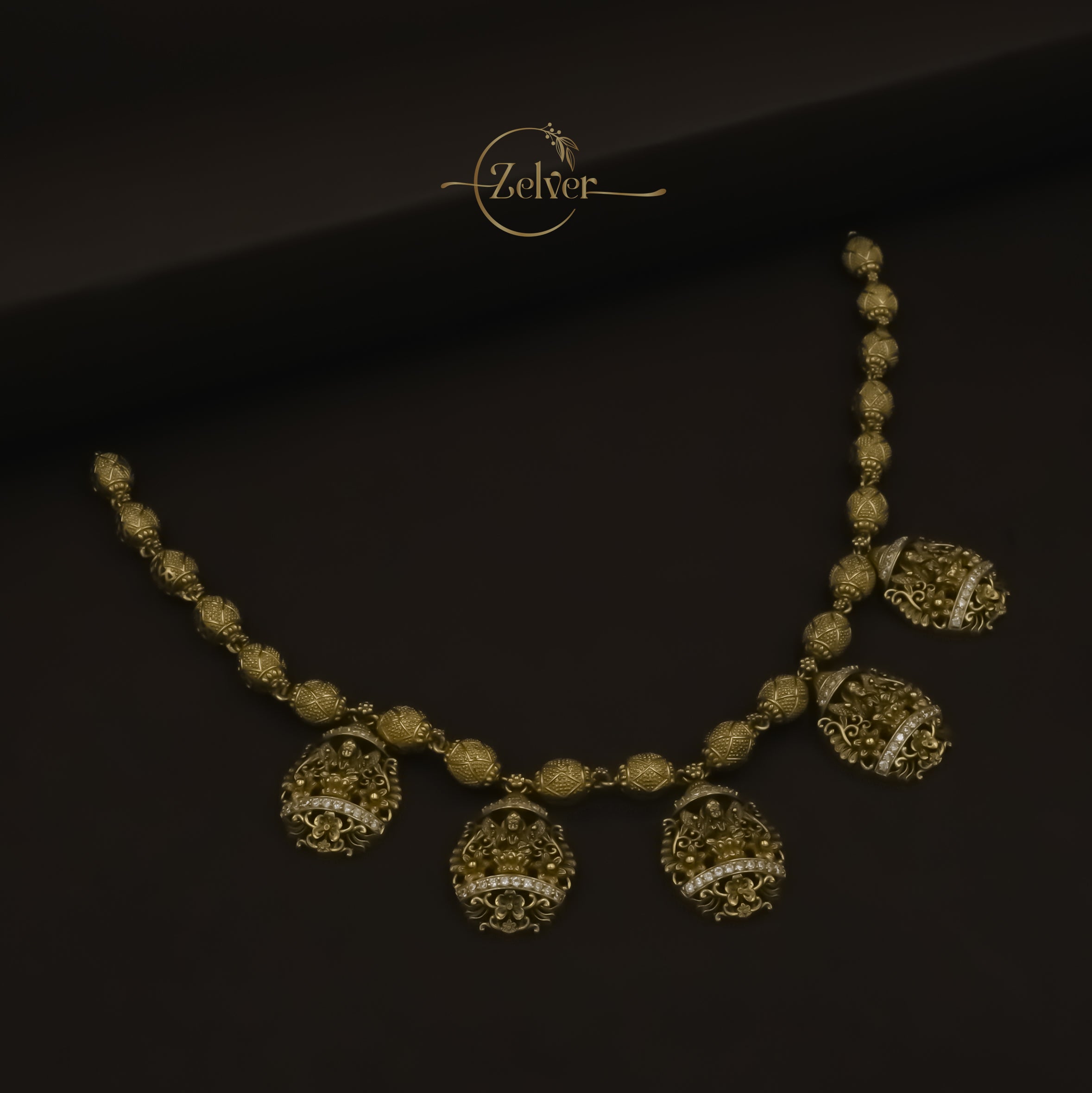 Vedic Elegance Temple Necklace
