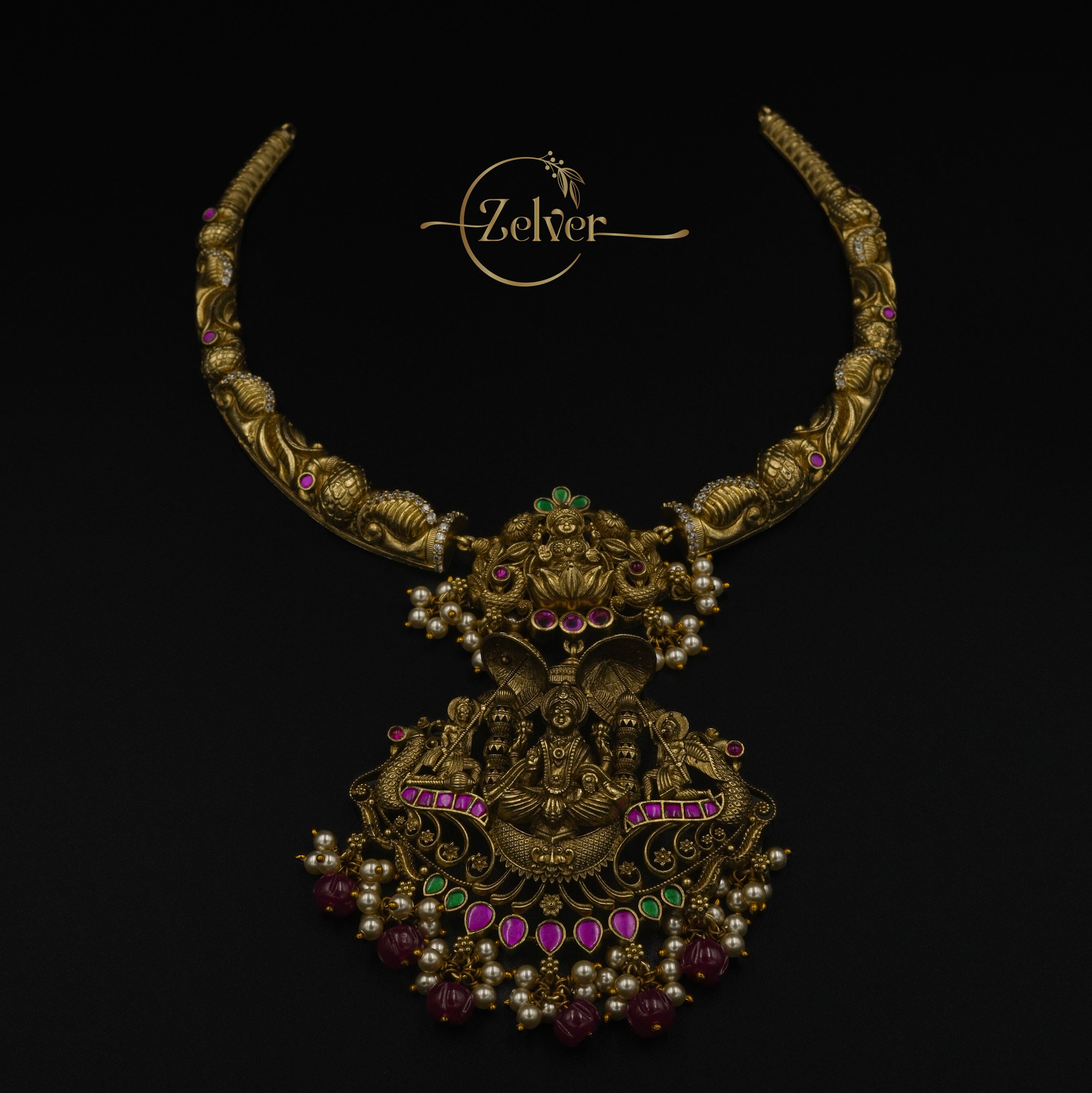 Sri Lakshmi Heritage Temple Necklace