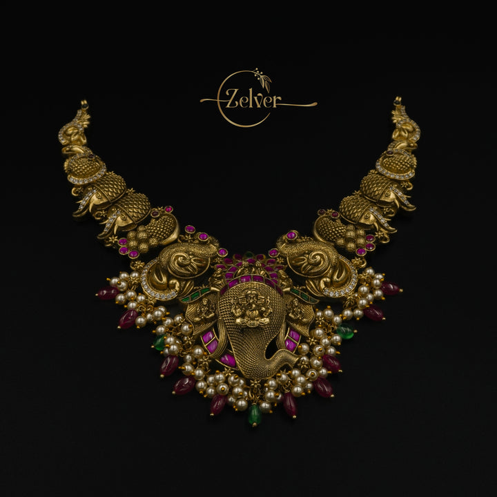 Vighnaharta Ganesha Royal Temple Necklace