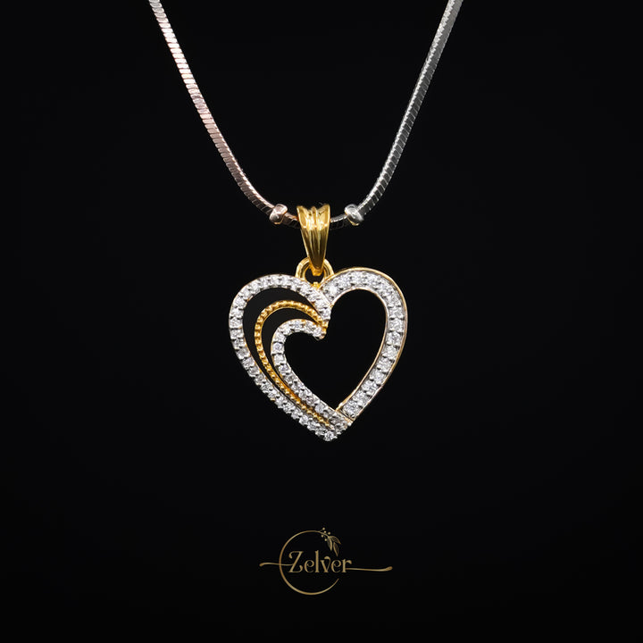 Spark Double Heart Pendant