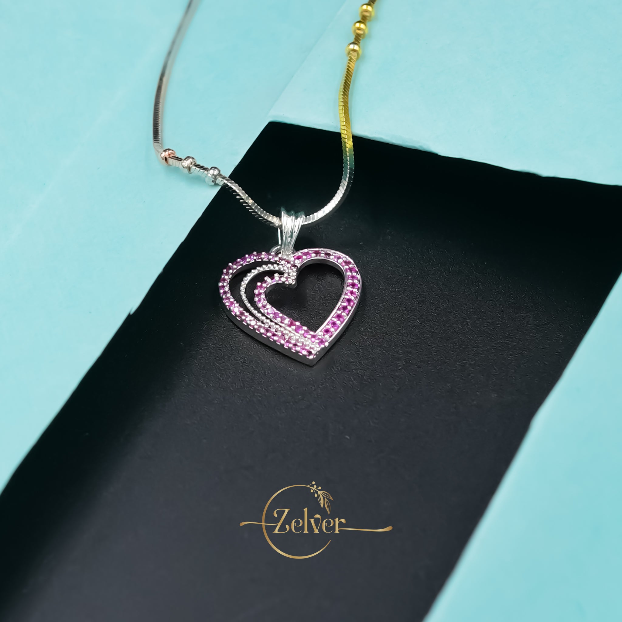 Spark Double Heart Pendant