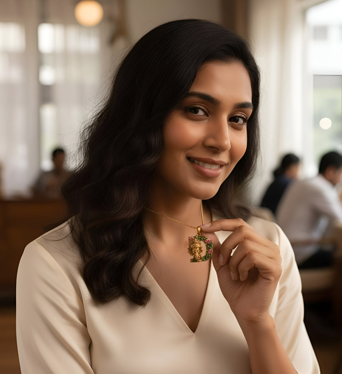 Ganesha Initial "D"" Pendant