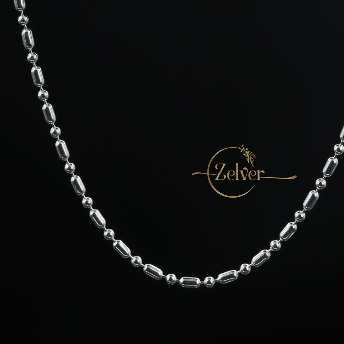 The Silver Capsule: Bar & Bead Chain | 925 Sterling Silver