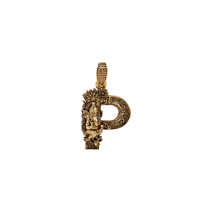 Sacred Beginnings – Ganesha ‘P’ Pendant