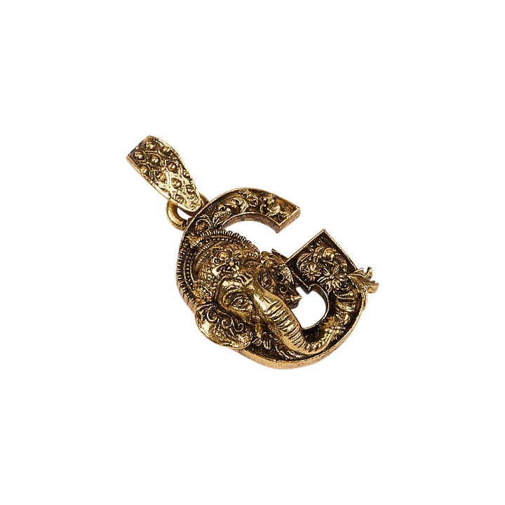 Sacred Grace – Ganesha ‘G’ Pendant