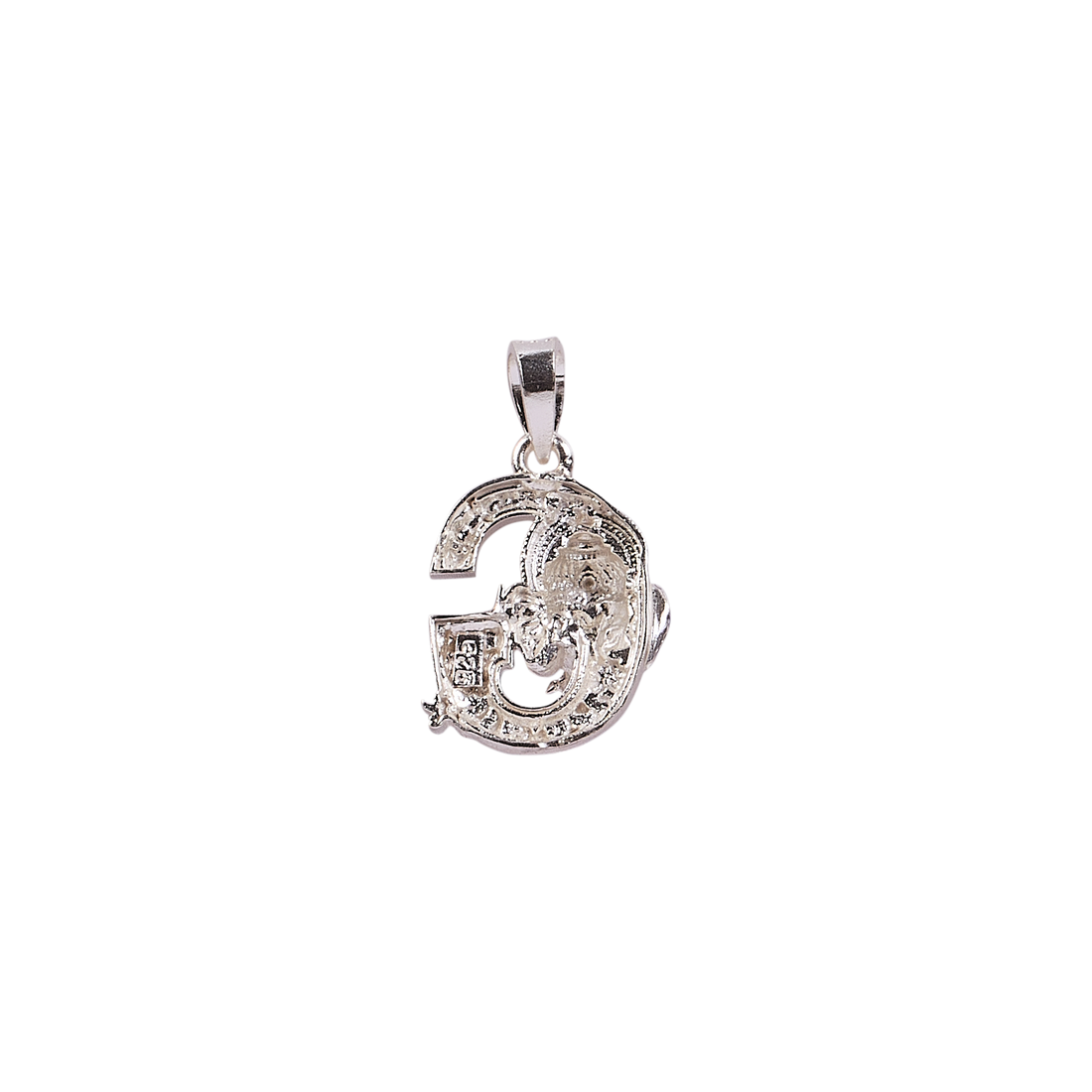 Divine Radiance – Ganesha ‘G’ Pendant with Enamel
