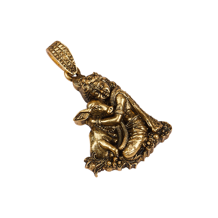 Meadow Muse – Krishna & Calf Pendant