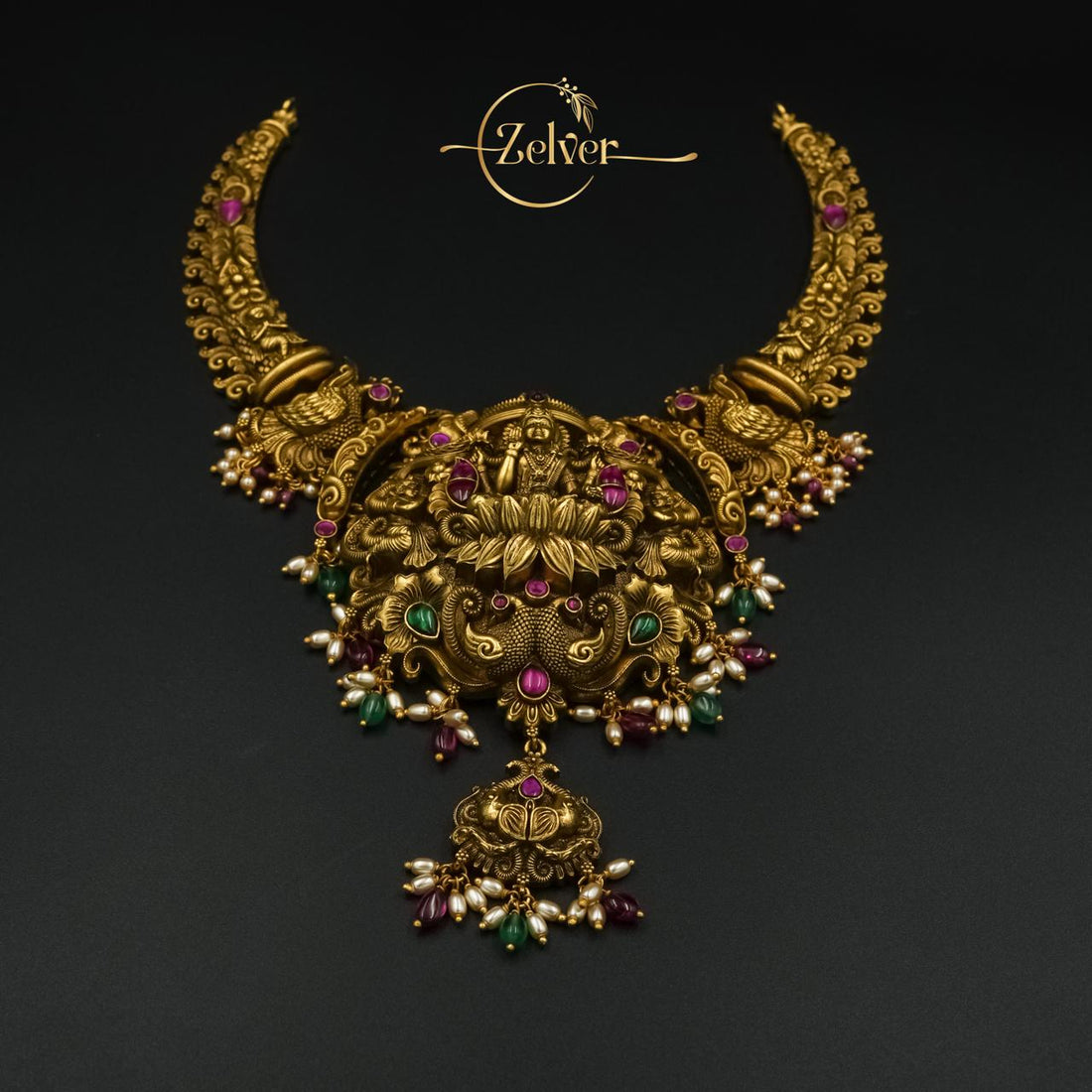 Traditional Lakshmi Temple Necklace