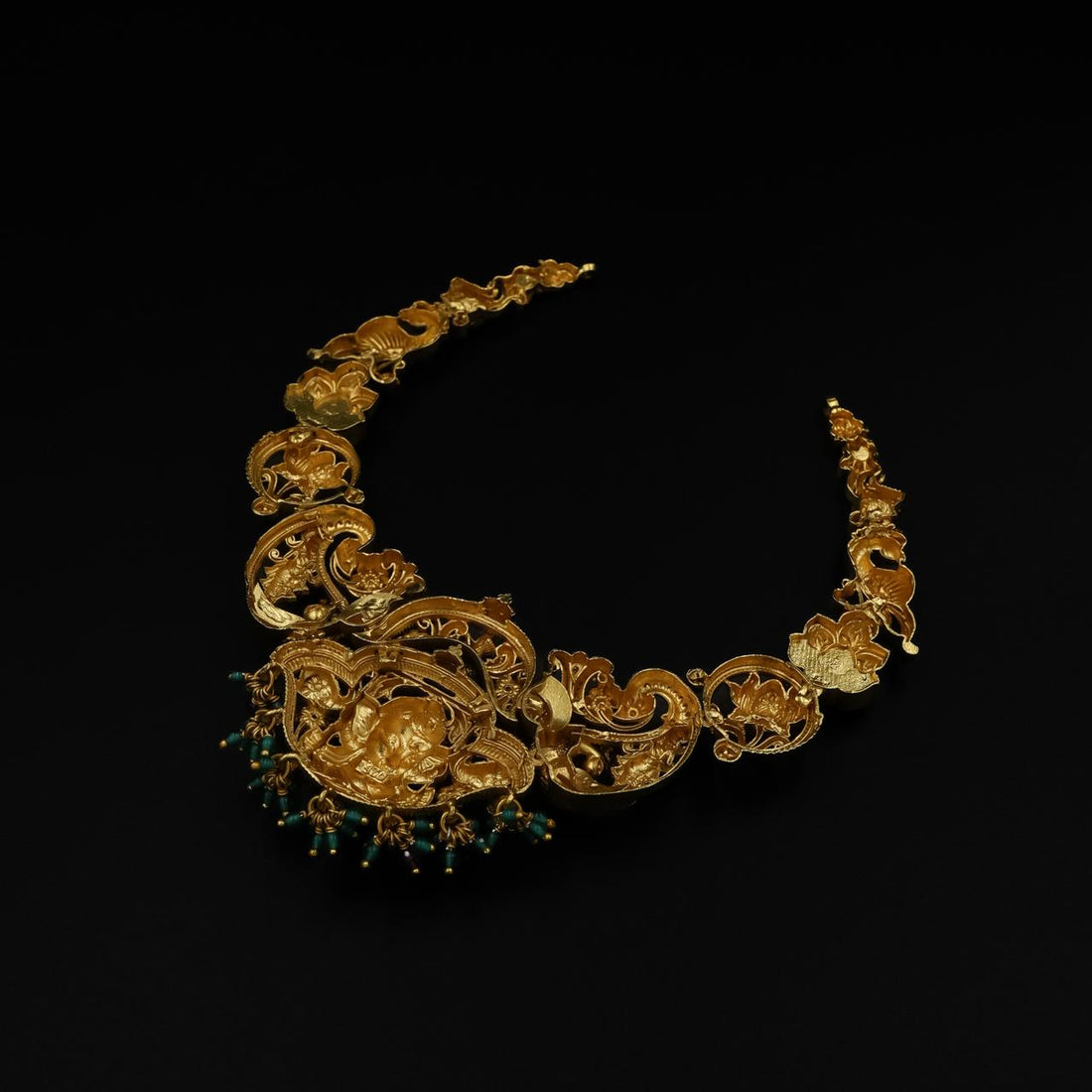 Ganesha temple-style necklace set