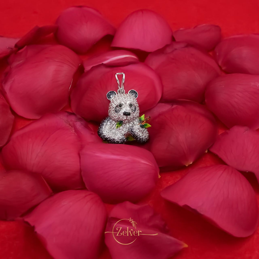 Bamboo Bliss Panda Pendant