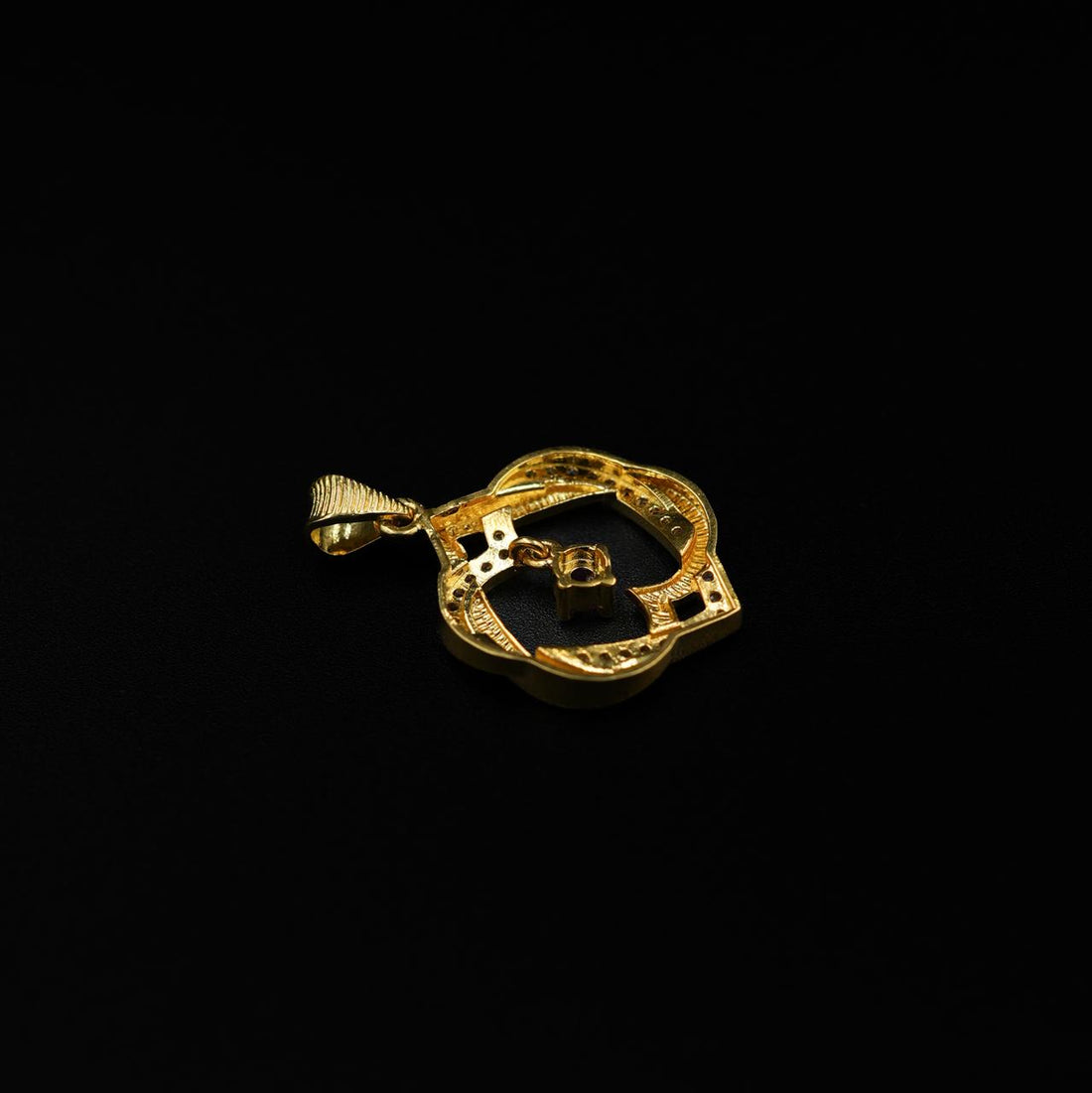 Weave Heart Drop Pendant