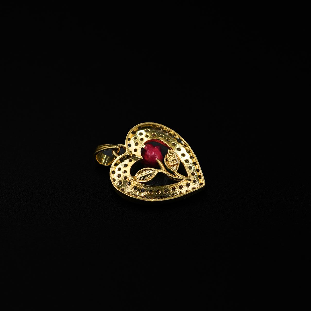 Eternal Rose Heart Pendant