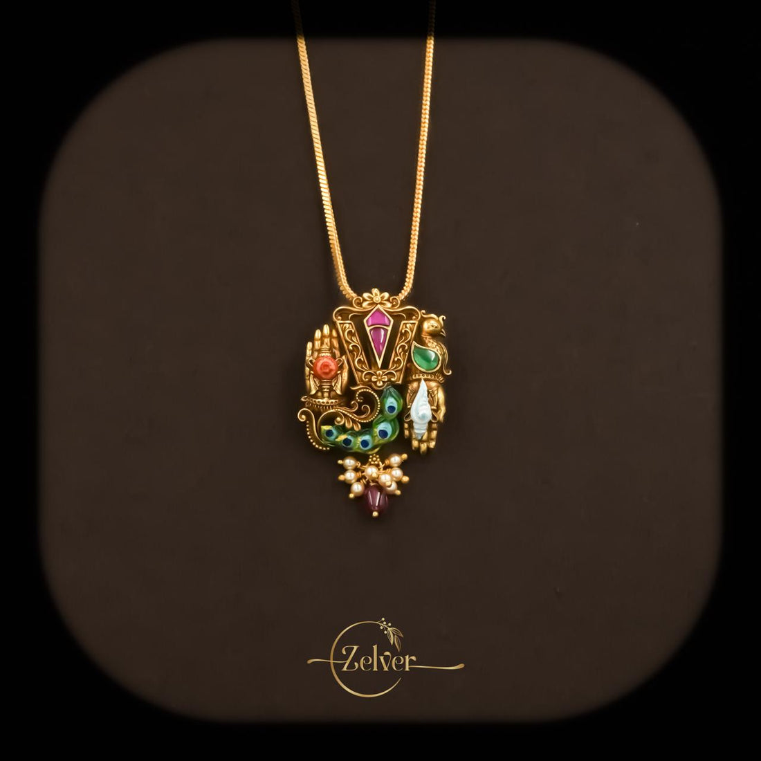 Balaji Tilak Temple Pendant