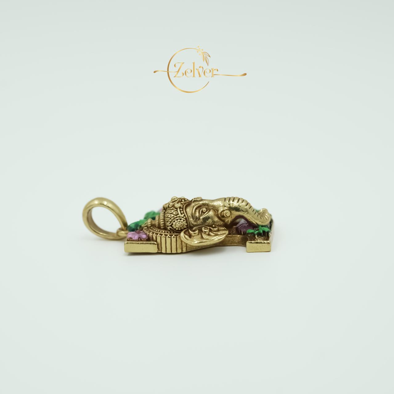 Ganesha Initial "D"" Pendant