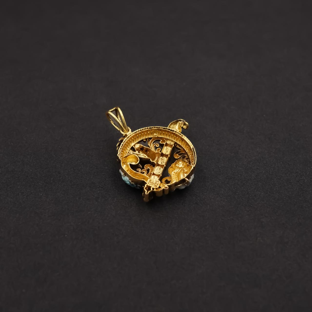 Sudarshan Chakra & Flute Pendant