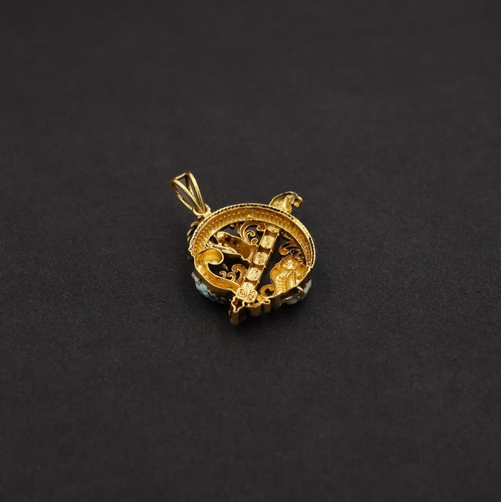 Sudarshan Chakra & Flute Pendant