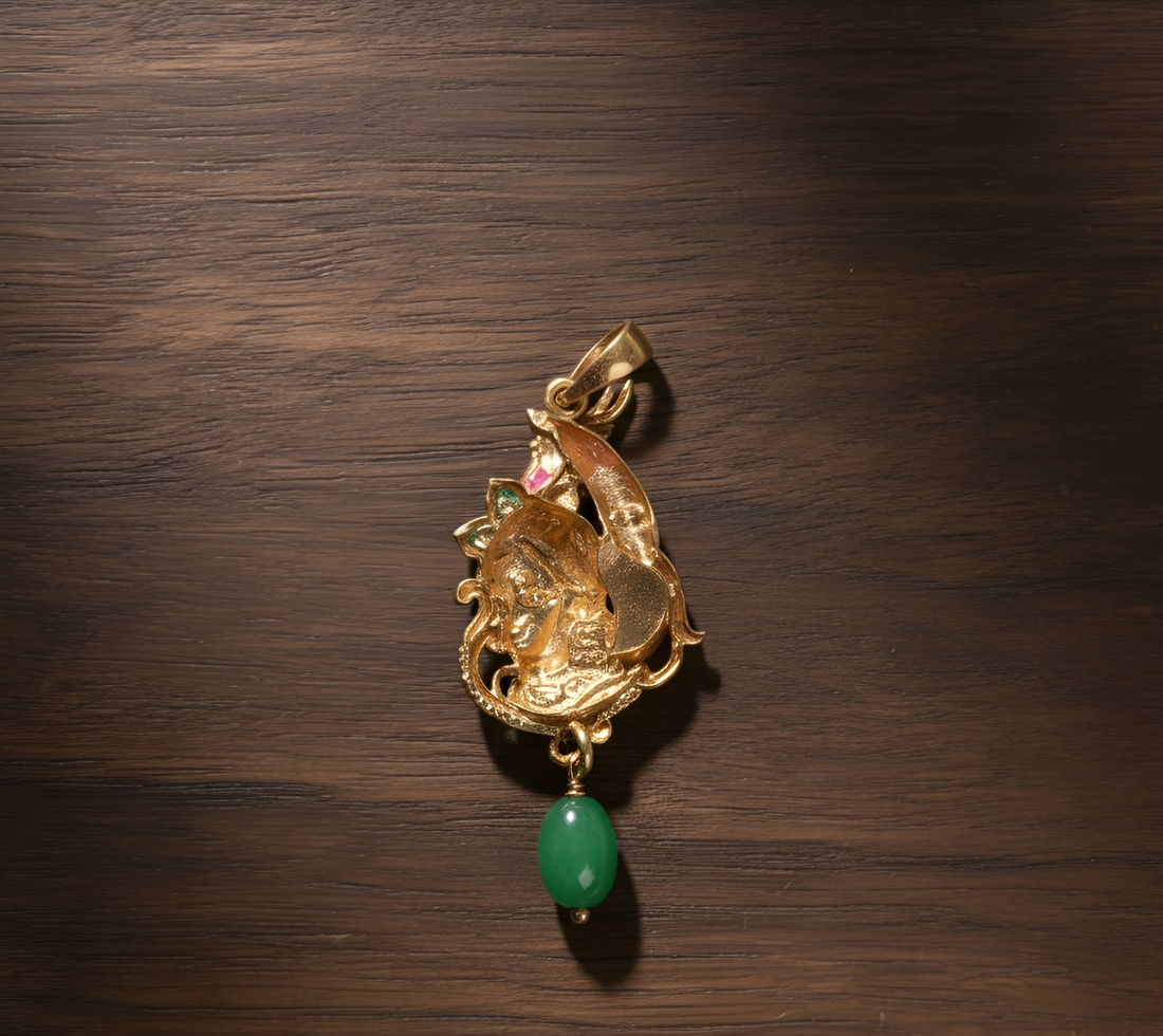 Krishna-Peacock Locket