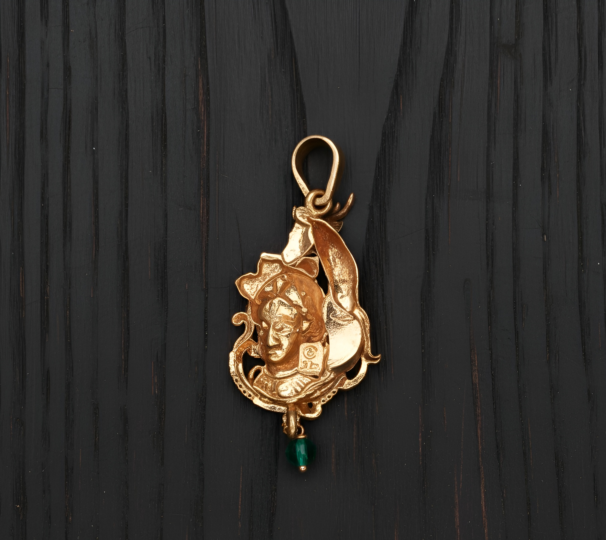Krishna-Peacock Locket