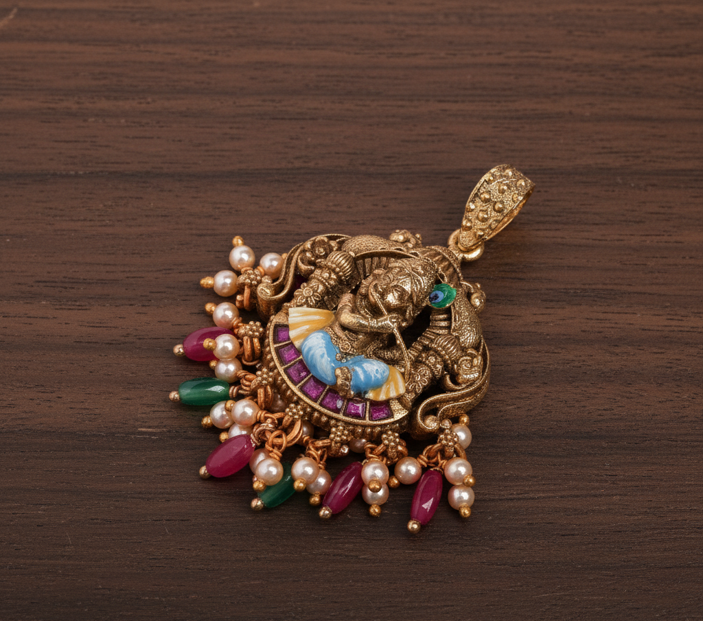 Krishna Motif Pendant