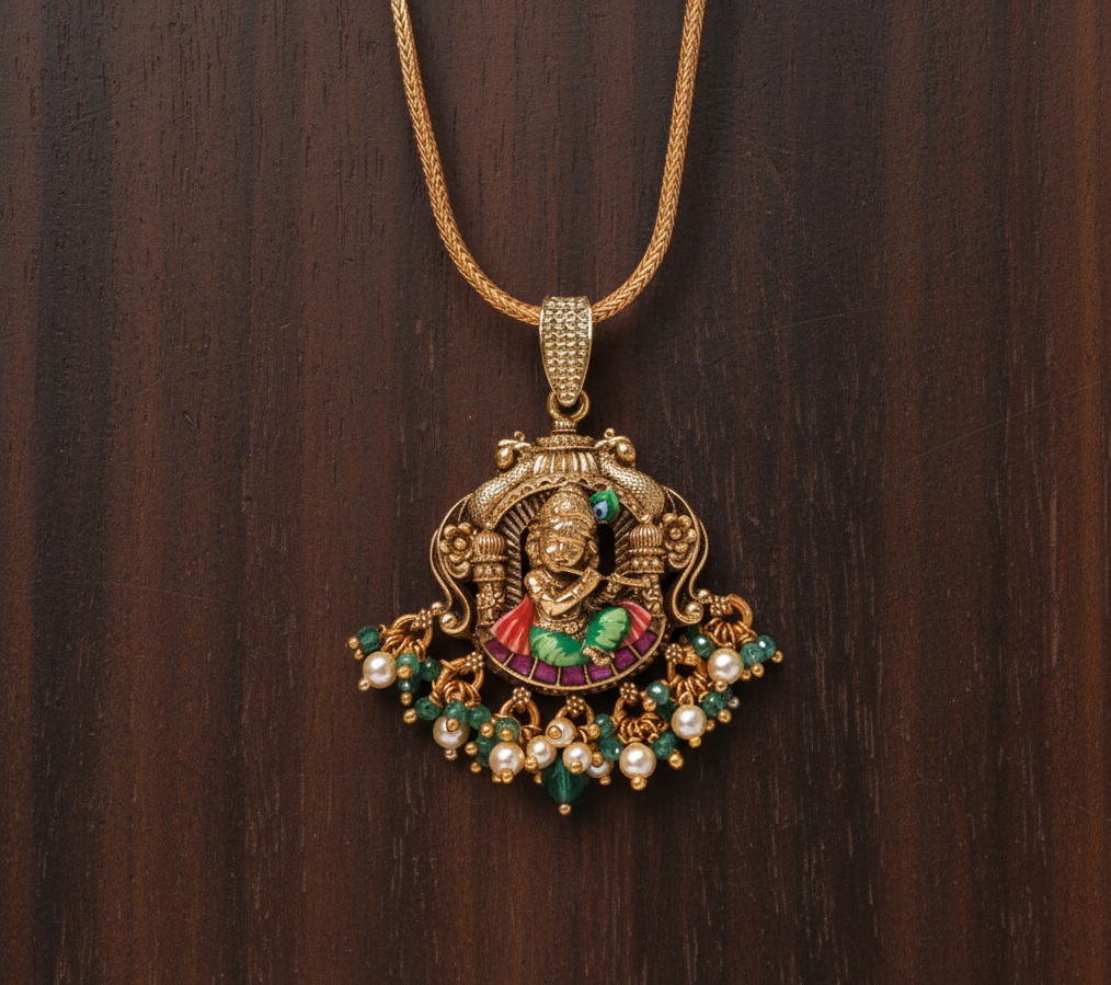 Krishna Motif Pendant