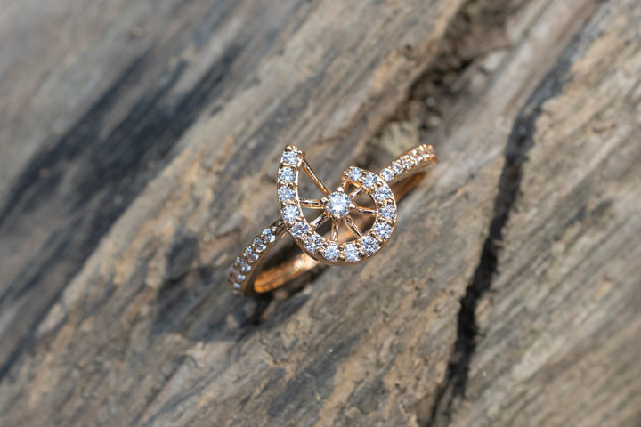 Horseshoe Cluster Ring