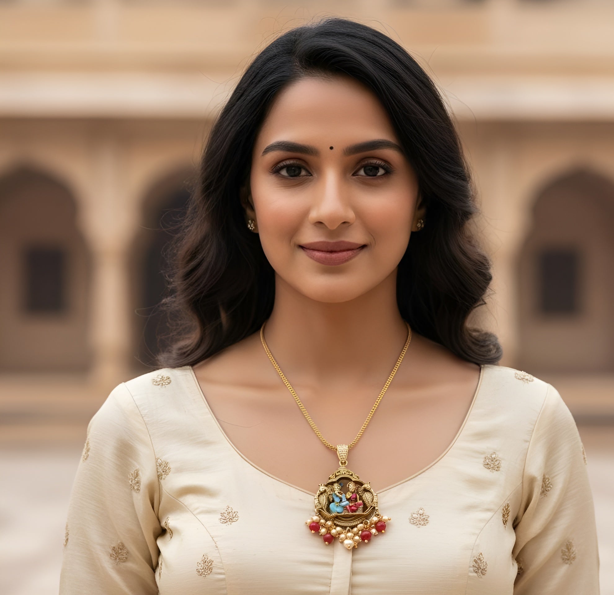 Radha Krishna Pendant